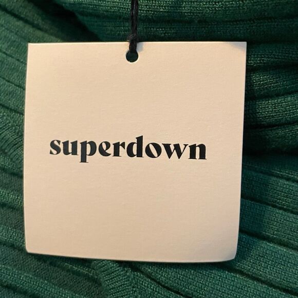 Superdown Melanie Ribbed Knit Sweater Mini Dress Long Sleeve Pull-Over S - Picture 5 of 7